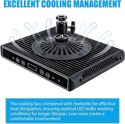 Aquarium Lights-100 watt 5 Channels Sunrise Sunset Moonlight Reef Lights for Coral SPS LPS Saltwater Tank(Black) HIPARGERO