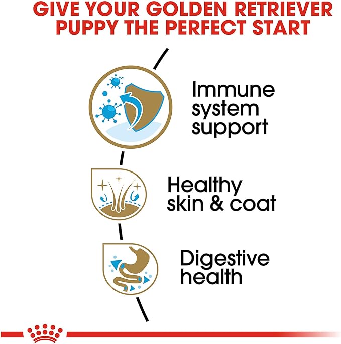 Royal Canin Golden Retriever Puppy Dry Dog Food, 30 lb bag - PAWPICO