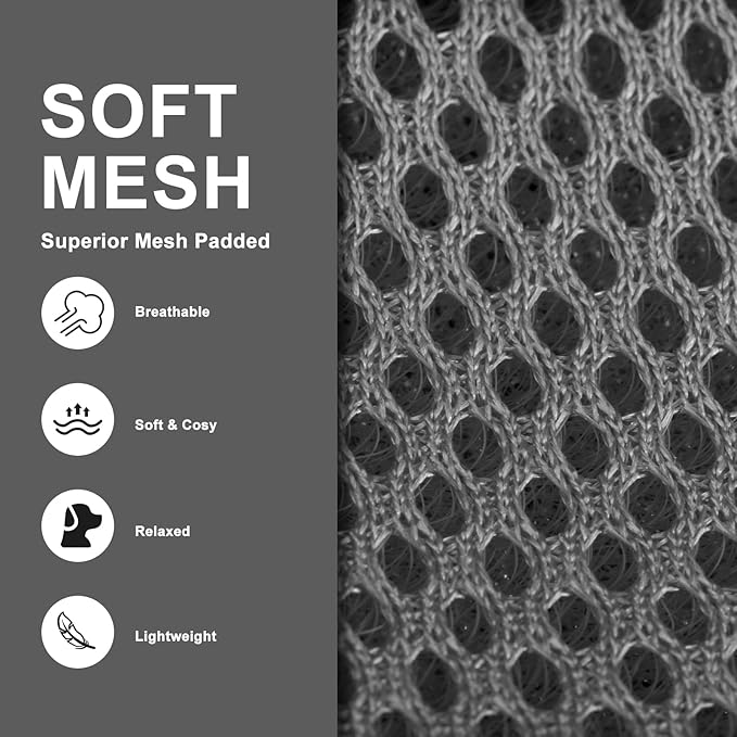 EXPAWLORER Classic Plaid Puppy Harness - Dog Collar and Leash - Soft Mesh Padded Adjustable Step in Small Dog Vest Harness No Pull, Reflective Escape Proof for Outdoor Walking, Grey Small EXPAWLORER