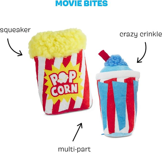 Barkbox Movie Bites Dog Toy Bundle – Squeaky Dog Toys – Plush Dog Toys – Puppy and Pet Toys for Small Dogs - PAWPICO