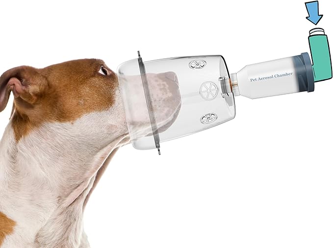 Canine Aerosol Chamber Inhaler Spacer for Cats, Dogs, Horse and Other Wildlife (L- Large Dogs) WhaleSing
