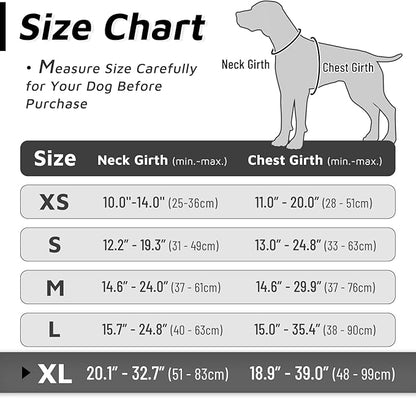 Eagloo Dog Harness Large Breed, No Pull Service Vest with Reflective Strips and Control Handle, Adjustable and Comfortable for Easy Walking, No Choke Pet Harness with 2 Metal Rings, Black, XL GoExplorewithEagloo