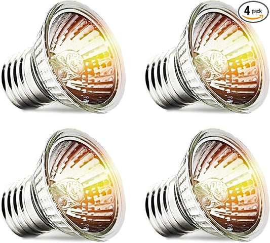 Turtle Reptile Heat Lamp Bulb 50W, UVA UVB Reptile Light Bulb for Turtle Tank, Fit for E26 Base, Fits Reptiles and Amphibian Tanks, Terrariums and Cages, Works with Various Lamp Fixtures PAWPICO