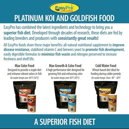 EasyPro PC5 Platinum Koi & Goldfish Food, 5 lb EasyProPondProducts