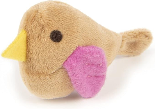 SmartyKat Chickadee Chirp Electronic Sound Cat Toy, Contains Catnip, Battery Powered - Light Brown, One Size - PAWPICO