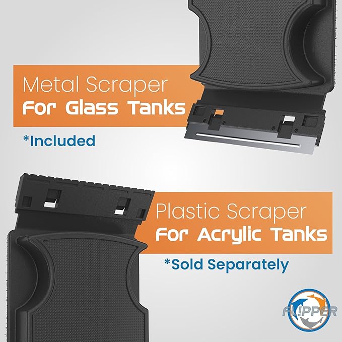 FL!PPER Flipper Magnetic Aquarium Glass Cleaner & Fish Tank Accessories | Effortless Algae Remover for Fish Tank (Standard) FLPPER