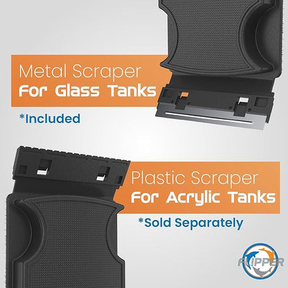 FL!PPER Flipper Magnetic Aquarium Glass Cleaner & Fish Tank Accessories | Effortless Algae Remover for Fish Tank (Standard) FLPPER