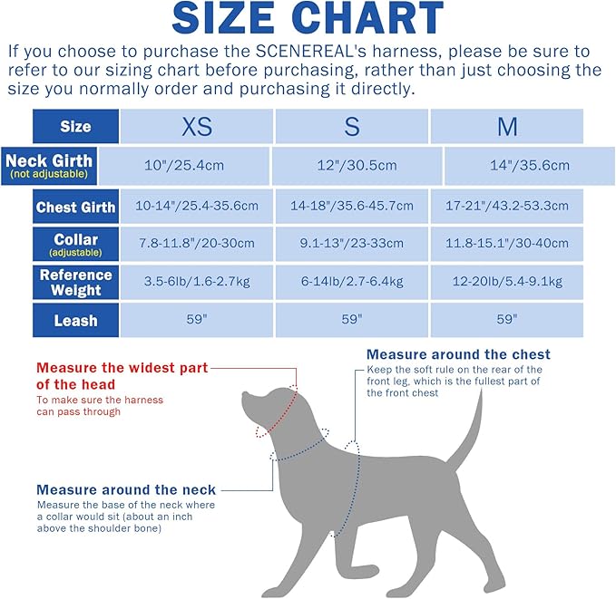 SCENEREAL No Pull Dog Harness Collar and Leash Set Small Medium Sized Dog, Soft Mesh Step in Puppy Harnesses, No Chock Plaid Adjustible Pet Vest for Outdoor Walking Training and Running, Black XS SCENEREAL