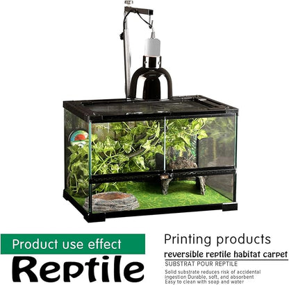 Reptile Carpet, 36 * 18in Pet Terrarium Liner,Reptiles Cage Mat/Substrate for Snakes, Chameleons, Geckos ands Kitchen Use(2sheets) with Tweezers Feeding Tongs bestchoiceforyourreptiles
