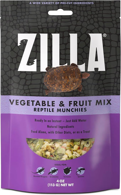 Zilla Reptile Munchies Vegetable and Fruit Mix 4 oz. Zilla
