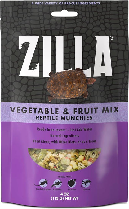 Zilla Reptile Munchies Vegetable and Fruit Mix 4 oz. Zilla