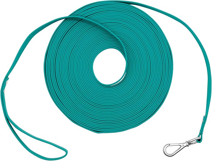 Long Leash Waterproof Training Longline Outdoor Dog Leash Great for Training, Beach, Yard, Play, Camping NIMBLE