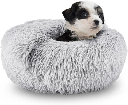 ShinHye Small Dog Bed Cat Bed Dog Bed with Blanket Plush Fluffy Hooded Dog Bed, Small Dog beds with Cover Cozy for Indoor Cats, Blanket Dog Beds Calm Anti-nxiety Dog Bed Washable - PAWPICO