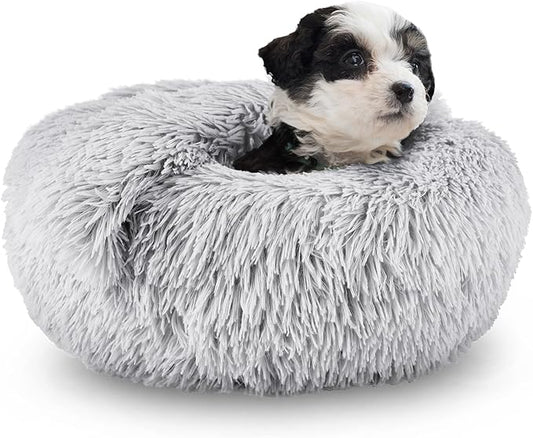 ShinHye Small Dog Bed Cat Bed Dog Bed with Blanket Plush Fluffy Hooded Dog Bed, Small Dog beds with Cover Cozy for Indoor Cats, Blanket Dog Beds Calm Anti-nxiety Dog Bed Washable - PAWPICO