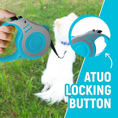 Retractable Dog Leash Automatic Telescopic Tractor Dog Tape, Pet Tape 10/16 FT Durable and Convenient, with Non-Slip Handle, Suitable for Small and Medium-Sized Dogs LIEVUIKEN