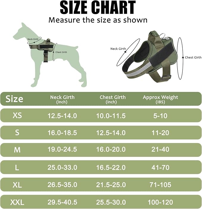 Bolux Dog Harness, No-Pull Reflective Dog Vest, Breathable Adjustable Pet Harness with Handle for Outdoor Walking - No More Pulling, Tugging or Choking Bolux