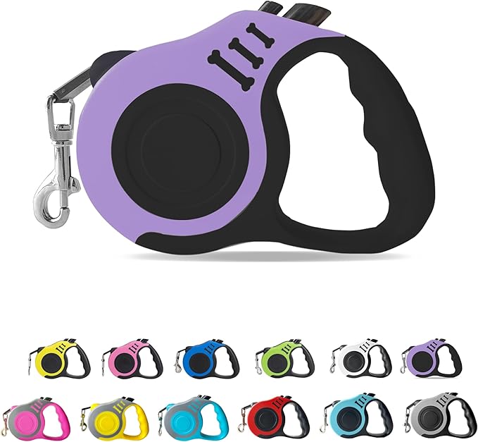 Retractable Dog Leash Automatic Telescopic Tractor Dog Tape, Pet Tape 10/16 FT Durable and Convenient, with Non-Slip Handle, Suitable for Small and Medium-Sized Dogs LIEVUIKEN