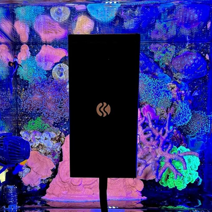 CURRENT Orbit Marine NANO LED 16 Watt Reef LED Saltwater Marine Aquarium Coral Light with Dimming, Moonlight, Cloud Cover & Lighting Storm Clip On Small Fish Tank w/Mounting Bracket (4095) Current+USA