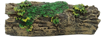 JIH Aquarium Decorations Resin Hollow Tree Trunk Ornament, Bettas House Cave Wood House Decor for Fish Tank (HS-SP207) JIH
