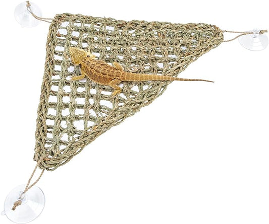 Niteangel Bearded Dragon Hammock Reptile Lounger for Chameleon, Lizards, Gecko, Snakes, Lguana Reptiles, Geckos (Triangle 17'' x 12.5'') Niteangel