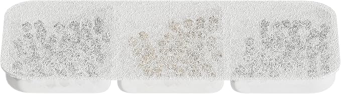 PawsPik® Replacement Filters for PawsPik BOSS-01 Wireless Stainless Steel Battery Operated Water Fountain, 8 Pack Filter & Sponges Set for 4 months of Replacement, 5 Layer Filtration - PAWPICO