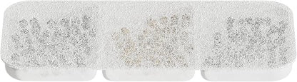 PawsPik® Replacement Filters for PawsPik BOSS-01 Wireless Stainless Steel Battery Operated Water Fountain, 8 Pack Filter & Sponges Set for 4 months of Replacement, 5 Layer Filtration - PAWPICO