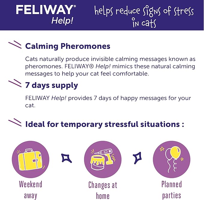 FELIWAY® Help! Cat Calming Pheromone Refills (7 days), 3-Pack Feliway%C2%AE