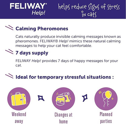 FELIWAY® Help! Cat Calming Pheromone Refills (7 days), 3-Pack Feliway%C2%AE
