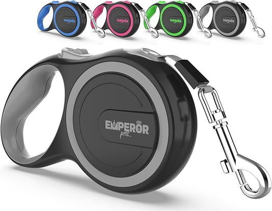 Emperor Pets 16 Feet Retractable Dog Leash Large Dogs - Up to 110lb, Large Dog Leash Heavy Duty Dog Leash Retractable 26 ft, Dog Leashes for Large Breed Dogs, Dog Leashes for Medium Dogs -GY16 EmperorPets