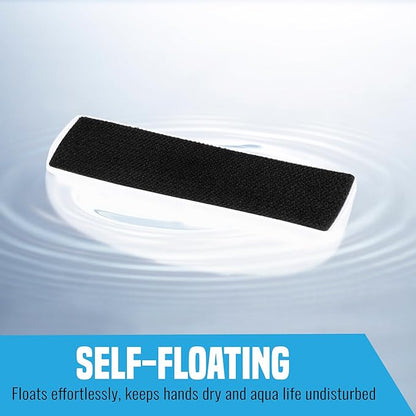 JOR Magnetic Scrubber for Aquarium Fish Tank, Scratch-Free Glass Scraper, Keep Hands Dry, Non-Slip, Self-Floating Strong Cleaning Magnet, Aquarium Cleaner for Acrylic Tanks (Large (30 gallons)) PAWPICO