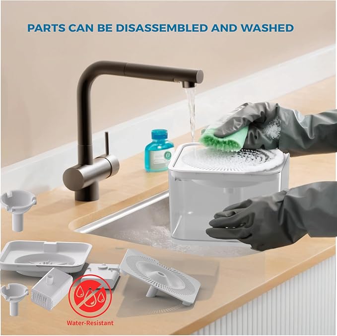 Cat Drinking Fountain 106 oz/3 Liter Large Capacity, Silent Leak-Proof Pet Drinking Fountain, with Motion Sensor Dual Power Supply - PAWPICO