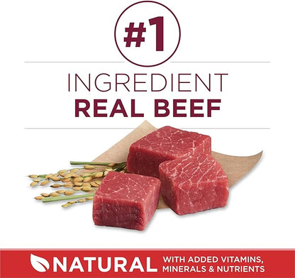 Purina ONE Small Bites Beef and Rice Formula Small High Protein Dry Dog Food Natural With Added Vitamins, Minerals and Nutrients - 16.5 lb. Bag - PAWPICO