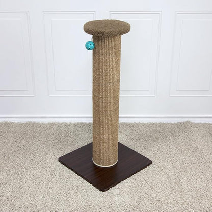 Kitty City Sisal Post Scratcher, Sisal Post (Brown) - PAWPICO