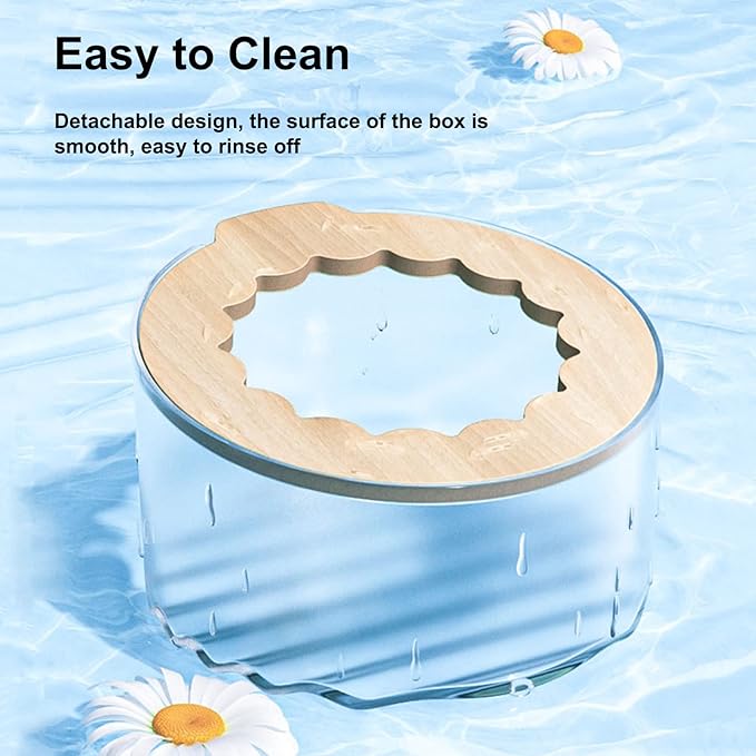 Hamster Sand Bath Box, Small Animal Bathroom & Digging Room, Hamster Litter Box, Easy to Clean, for Dwarf Hamster, Syrian Hamster, Gerbil and Other Small Animal Wenriko