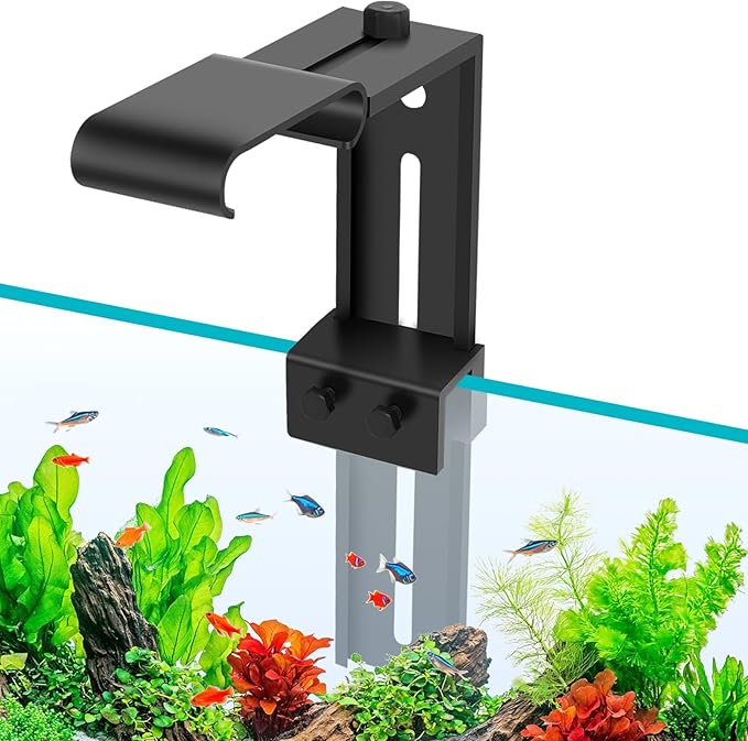 hygger Aquarium Light Clip Holder (for HG-957),1 Piece, Aquarium Fish Tank Light Riser/Holder/Bracket/Stand/Mount hygger