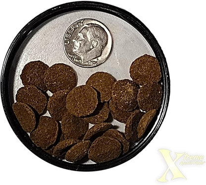 Xtreme Scrapers Wafers - Premium 14mm Fast-Sinking Fish Food – Nutrient & Cellulose Rich Ideal for Nocturnal Feeders, Catfish, Plecostomus Species, and Loaches – USA Farm Grown (35oz) XtremeAquaticFoods