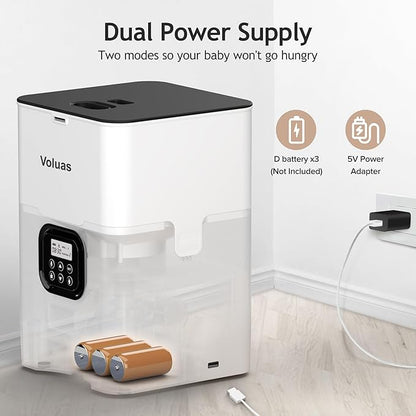 VOLUAS Automatic Cat Feeders - Timed Pet Feeder for Cats and Dogs with Dry Food Dispenser, Desiccant Bag, Programmable Portion Control, 4 Daily Meals, 10s Voice Recorder - PAWPICO