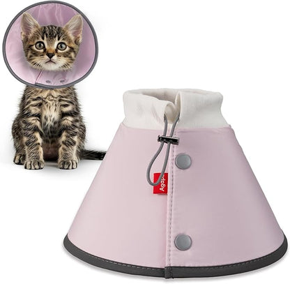 Agape Soft Dog Cone for Chihuahua, Comfy Cat Cone to Stop Licking, Protective Elizabethan Collar for Pup & Kitty, Lightweight E-Collar Alternative After Surgery, Pet Cones for Extra Small Dogs - XS Agape