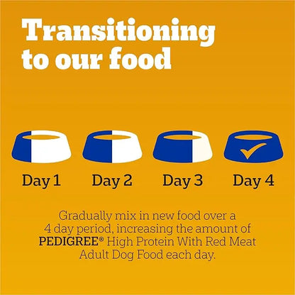 PEDIGREE High Protein Adult Dry Dog Food Beef and Lamb Flavor Dog Kibble, 3.5 lb. Bag - PAWPICO