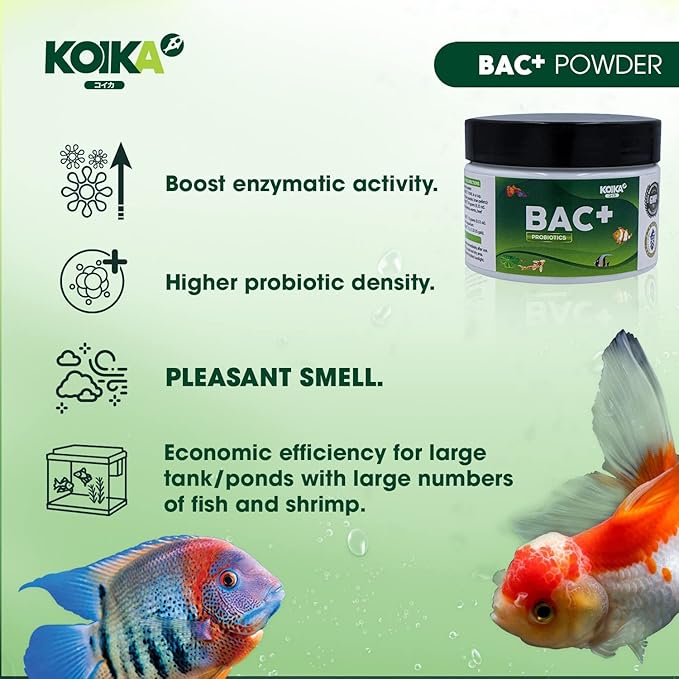 KOIKA BAC+ Powder probiotics, Pleasant Smell, Higher Probiotic, Immunity Boosting, Disease Resistance (BAC+(Powder), 2.82 oz) Koika