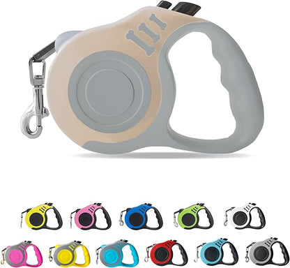 Retractable Dog Leash Automatic Telescopic Tractor Dog Tape, Pet Tape 10/16 FT Durable and Convenient, with Non-Slip Handle, Suitable for Small and Medium-Sized Dogs LIEVUIKEN