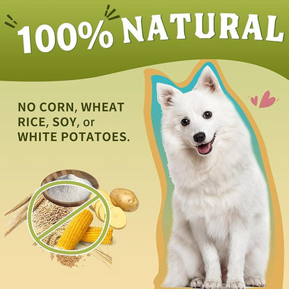 Glucosamine for Dogs, Hip and Joint Supplement for Dogs with Chicken Flavor, Anti Inflammatory, Dog's Chondroitin, Digestive Enzymes, Omega-3, Vitamin D, MSM, Calcium, Turmeric, 120 Freeze-Dried Chews DRFOSTER