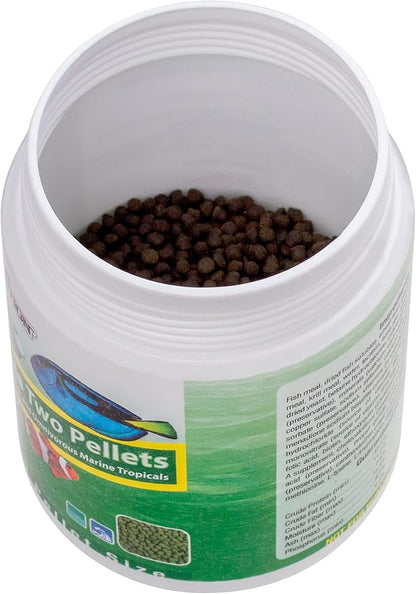 Ocean Nutrition Formula Two Pellets - Fish Food for Herbivorous & Omnivorous Marine Tropical Fish, High Protein(40%) - 7 oz (200 g) Medium Pellets OceanNutrition