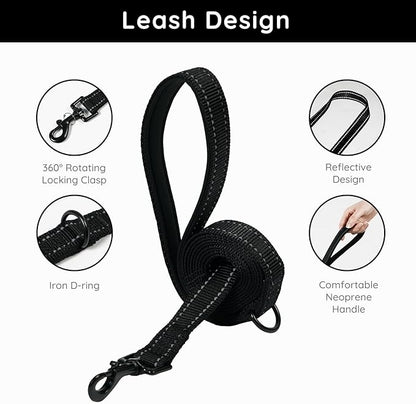 BELLA & PAL Puppy Harness with Leash Set, Dog Harness for Small Dogs No Pull, Dog Leash for Small Dogs, Step in Harness for Extra Small Dogs, Black Harness, XS BELLAPAL