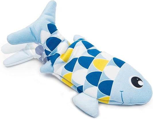 Catit Groovy Fish Interactive Cat Toy with Catnip, Blue - PAWPICO