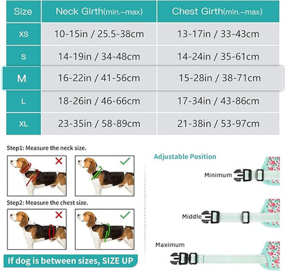 Timos No Pull Dog Harness, Release at Neck Reflective 3 Snap Buckles Adjustable No Choke Pet Vest with Front & Back 2 Leash Clips, Soft Padded Control Training Handle for Small Medium Large Dogs Timos