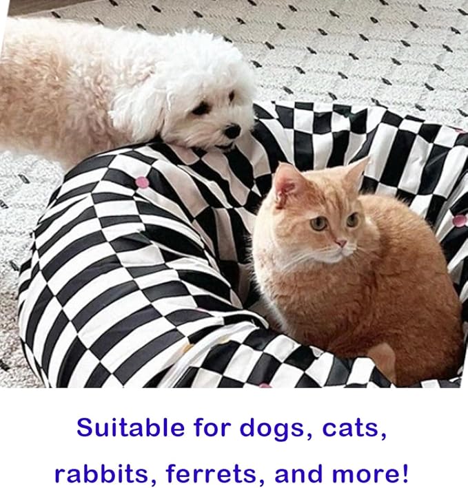 Premium Design Patent, Suitable for Multiple Cats to use at Once, Including cat Toys, cat Tunnel, cat mat, cat Tunnel Bed – Suitable for Small, Medium, and Large Cats. Cat Playground._Flower - PAWPICO