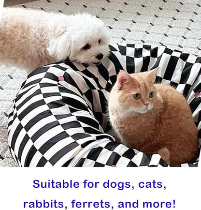 Premium Design Patent, Suitable for Multiple Cats to use at Once, Including cat Toys, cat Tunnel, cat mat, cat Tunnel Bed – Suitable for Small, Medium, and Large Cats. Cat Playground._Flower - PAWPICO