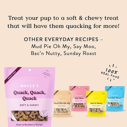 Bocce's Bakery - The Everyday Menu: Wheat Free, Soft & Chewy Dog Treats, 6 oz - PAWPICO