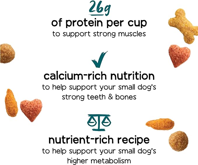 Purina Beneful IncrediBites With Farm-Raised Beef, Small Breed Dry Dog Food - (Pack of 4) 3.5 lb. Bags - PAWPICO